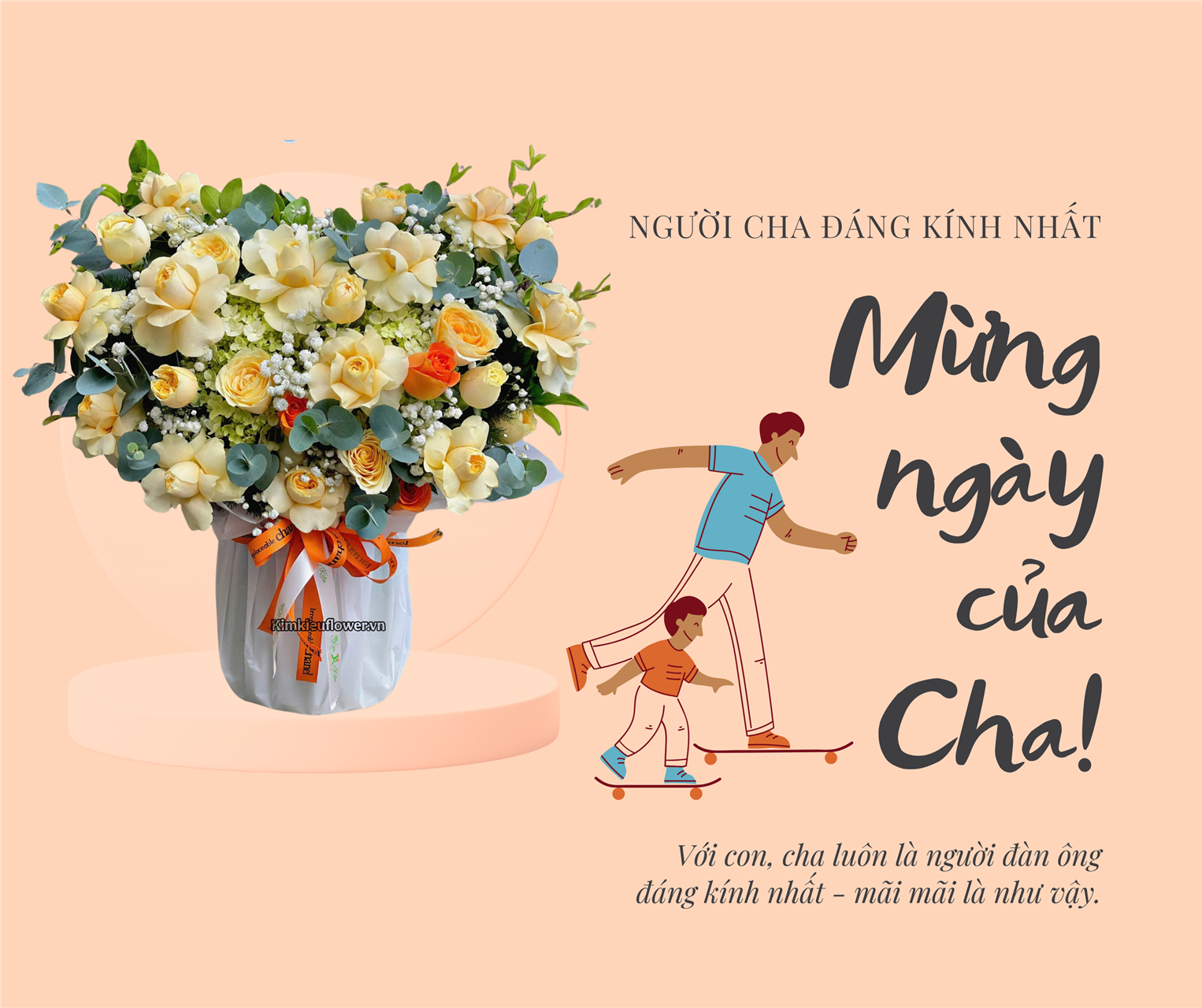 một số gợi ý lời nhắn cho Ngày của Cha